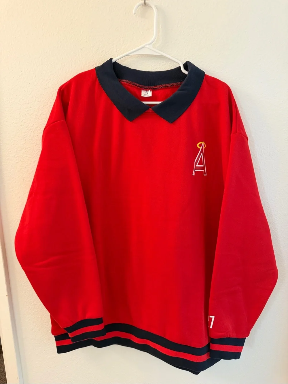 Los Angeles Anaheim Angels Throwback Pullover from 7/17 game size XL